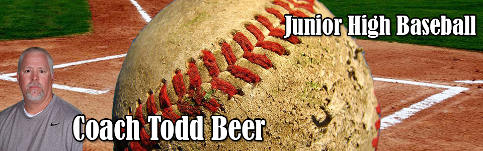 Junior High Baseball Banner